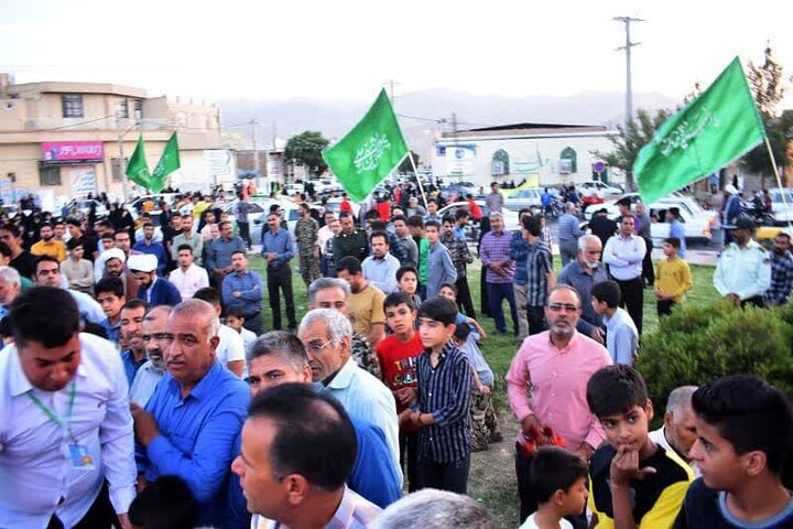 کاروان خادمان رضوی وارد بهاباد شد