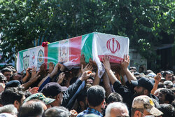 پیکر شهید مدافع امنیت در ورزنه خاکسپاری شد