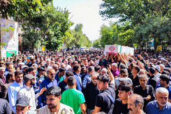 تشییع شهید محمد مهدی احمدی در بجنورد