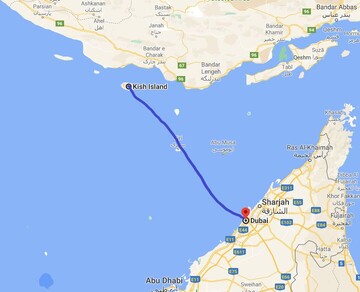 إطلاق خط جوي مباشر بين جزيرة كيش و دبي