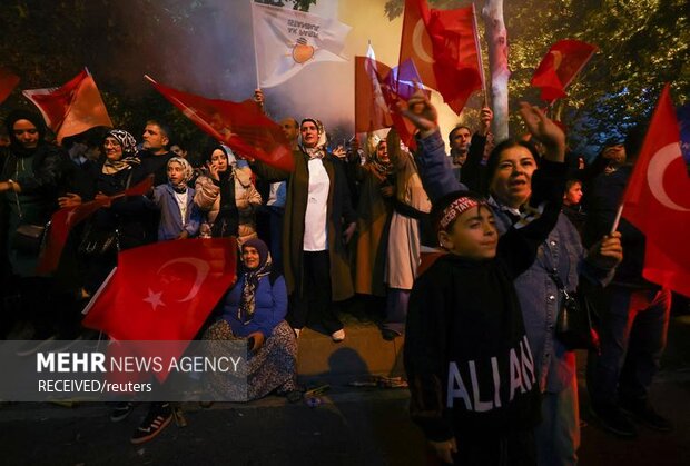 جشن پیروزی انتخابات اردوغان در ترکیه