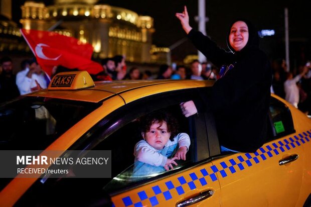 جشن پیروزی انتخابات اردوغان در ترکیه