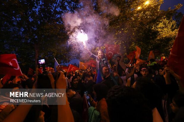 جشن پیروزی انتخابات اردوغان در ترکیه