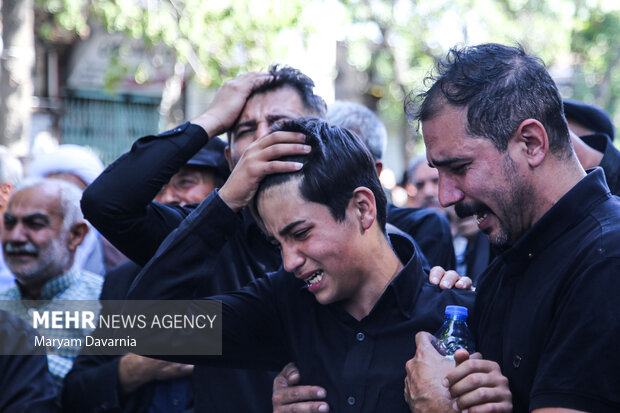 Funeral ceremony of martyred Iranian border guard in Bojnurd 