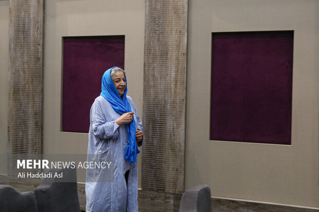 مرضیه برومند در نشست خبری مدیر عامل و رئیس هیئت مدیره خانه سینما حضور دارد