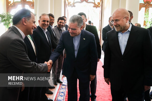 دیدار رهبر ملی ترکمنستان با رئیس مجلس شورای اسلامی 16