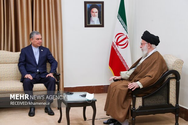 دیدار رئیس شورای مصلحت خلق ترکمنستان با رهبر معظم انقلاب اسلامی