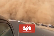 Mısır'daki kum fırtınasından görüntüler
