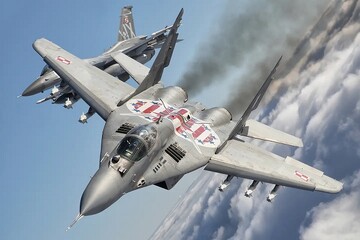 پرواز اف-۱۶ در آسمان اوکراین با واکنش فنی-نظامی روسیه مواجه می‌شود