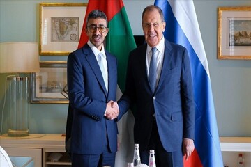 دیدار وزیران خارجه روسیه و امارات در حاشیه نشست گروه «بریکس»