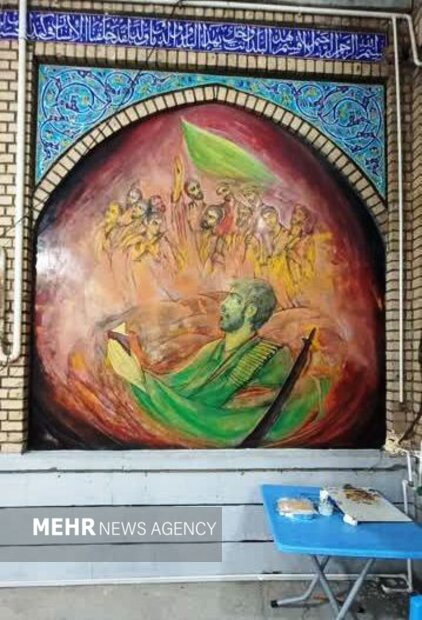 اقدام جالب حوزه هنری/ بازسازی آثار هنری ماندگار مسجد جامع خرمشهر