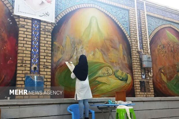 اقدام جالب حوزه هنری/ بازسازی آثار هنری ماندگار مسجد جامع خرمشهر