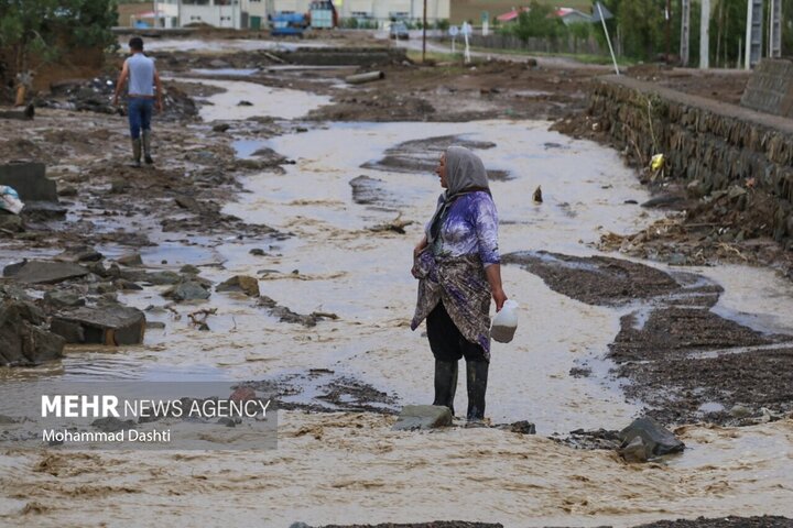 بارش باران و وقوع سیلاب شدید باعث وارد آمدن خسارات مالی و تخریب برخی از خانه‌های روستای گیلارلوی شهرستان گرمی شده است