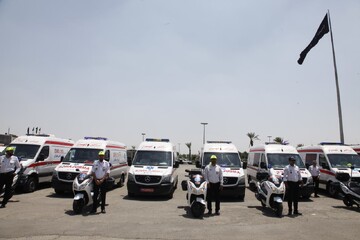 حضور۳دستگاه آمبولانس از گیلان در مراسم ارتحال امام برای امدادرسانی
