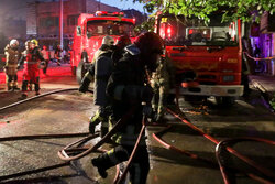 انفجار گاز و تخریب۲واحدمسکونی دراهواز/آتش‌نشانان مشغول آواربرداری