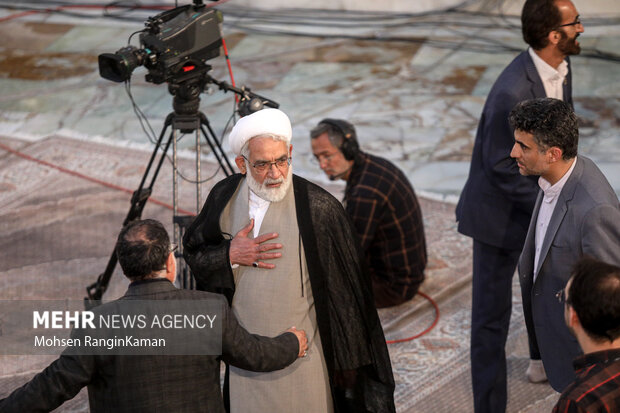 حجت الاسلام محمد جواد منتظری دادستان کل کشور در مراسم سی و چهارمین سالگرد ارتحال امام خمینی (ره) حضور دارد