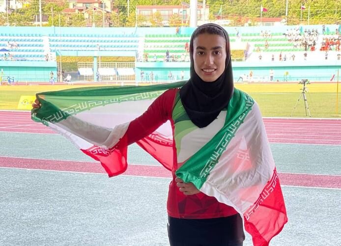 مدال طلای ۴۰۰ متر با مانع آسیا به بانوی دونده ایران رسید