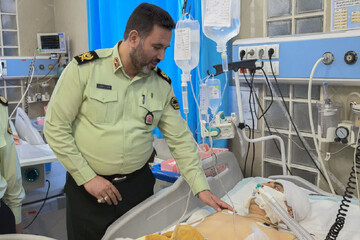 زمین گیر شدن ضارب مأمور وظیفه شناس پلیس زرندیه