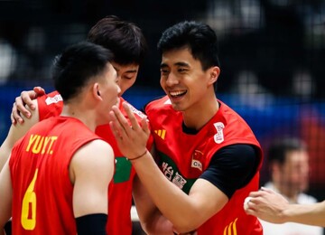 پیروزی تیم ملی والیبال چین مقابل بلغارستان