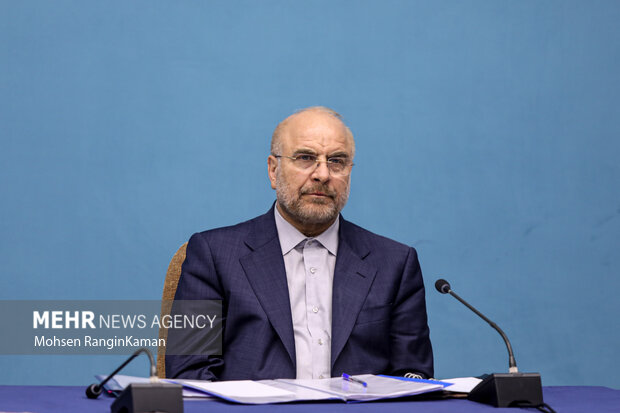 محمدباقر قالیباف رئیس مجلس شورای اسلامی در جلسه شورای عالی فضای مجازی حضور دارد