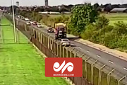 VIDEO: Addicted driver in England runs over car
