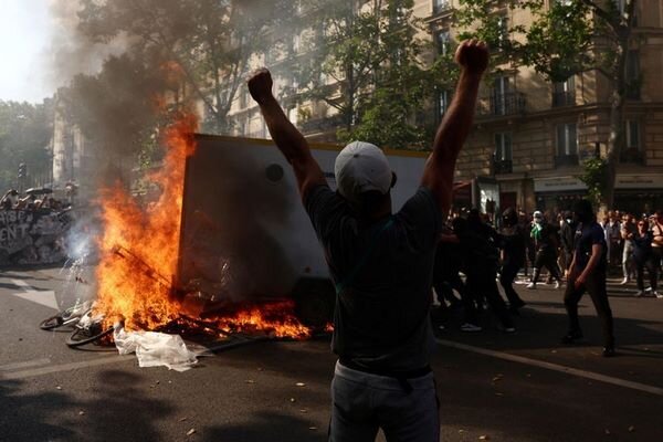 French pension plan protesters briefly storm 2024 Olympics HQ