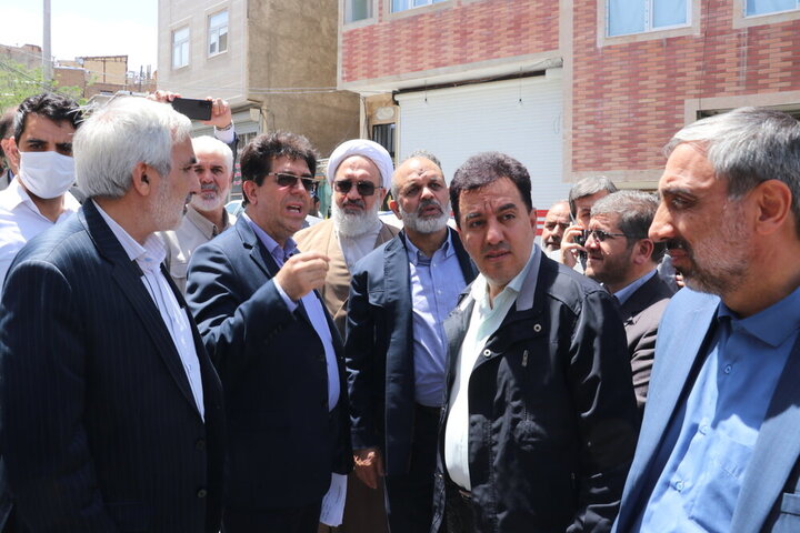 بازدید وزیر کشور از بزرگترین پروژه ساماندهی حاشیه نشینی در تبریز