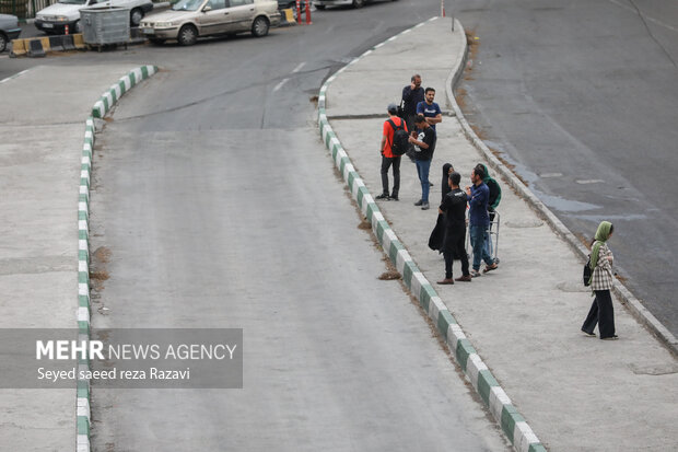 Wind storm in Tehran