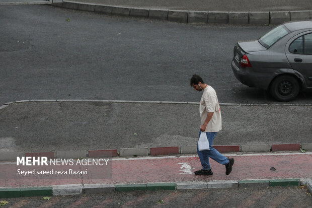 Wind storm in Tehran