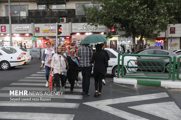 Wind storm in Tehran