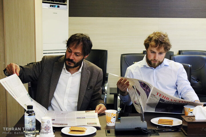 Spanish journalists visit Tehran Times