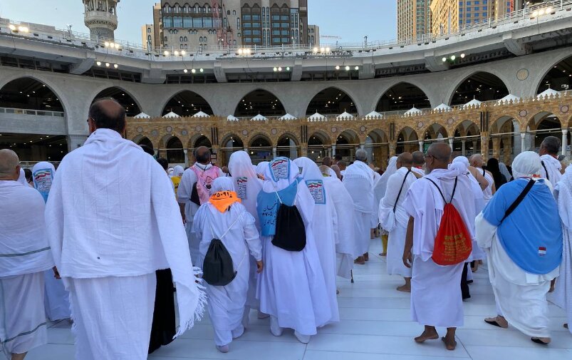 تصاویر اختصاصی «مهر» از طواف زائران و حجاج ایرانی در خانه خدا