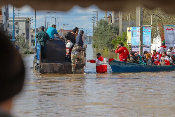 امدادرسانی به ۳۰۳۵ نفر در عملیات سیل و آبگرفتگی