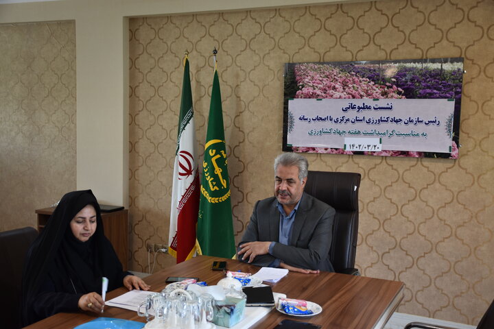 ایجاد ۱۷۰۰ فرصت شغلی در بخش کشاورزی مرکزی طی سال گذشته