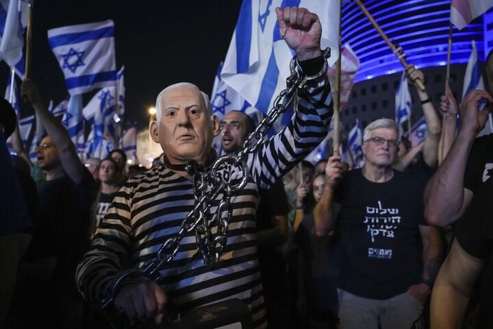 اسرائیل، نتن یاہو مخالف مظاہرے تئیسویں ہفتے میں داخل، عرب نژاد شہریوں کے حق میں نعرے 