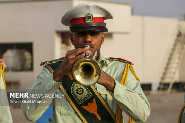 Funeral for Iranian police officer Mohammad Ghanbari
