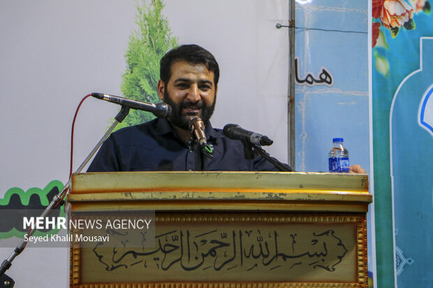 Funeral for Iranian police officer Mohammad Ghanbari
