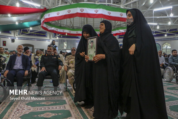 Funeral for Iranian police officer Mohammad Ghanbari
