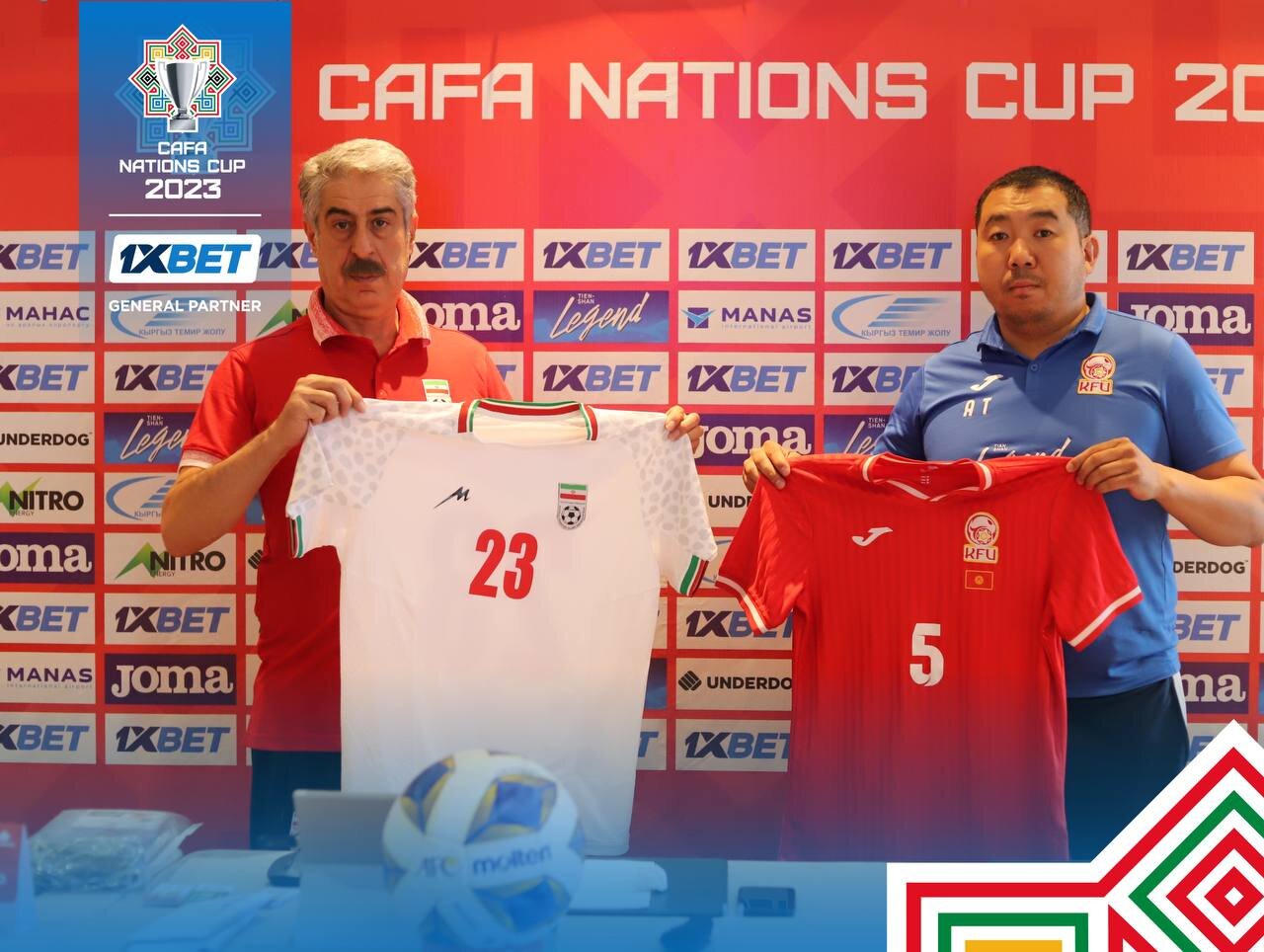 تیم ملی ایران با پیراهن سفید مقابل افغانستان و قرقیزستان