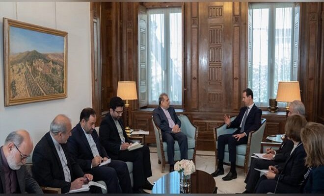 مساعد وزير الخارجية الإيراني يلتقي بالرئيس السوري في دمشق