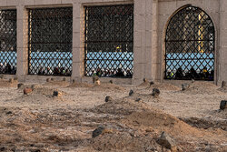 Shia Muslims hold mourning ceremony in Baqi in Medina