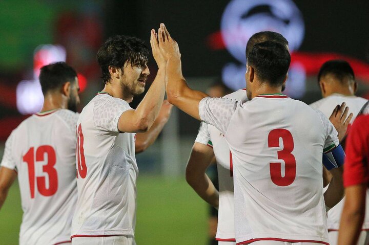 پیروزی پرگل تیم ملی فوتبال ایران برابر افغانستان در نیمه اول