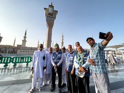 Iranian pilgrims at Al-Masjid an-Nabawi