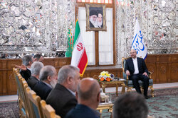 دیدار دبیرکل جنبش جهاد اسلامی فلسطین با رئیس مجلس