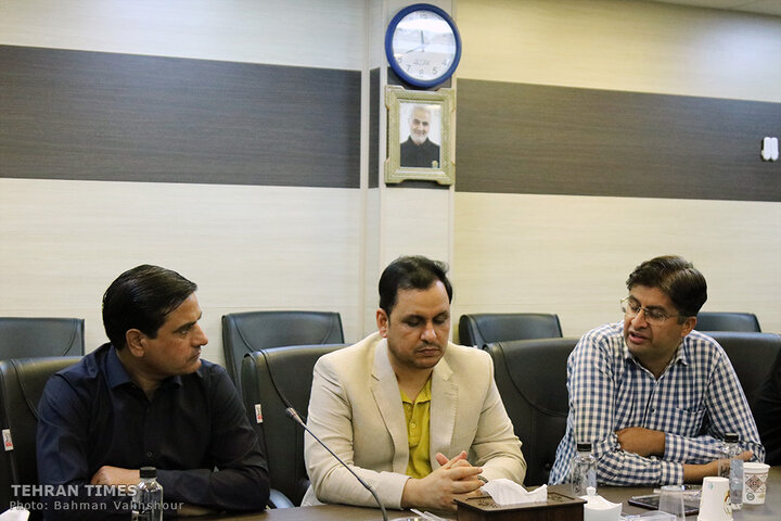 Pakistani journalists visit the Tehran Times