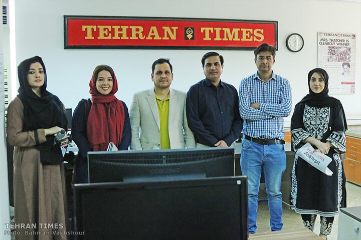 Pakistani journalists visit the Tehran Times