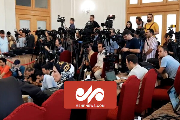 حضور چشمگیر اهالی رسانه در نشست خبری وزرای خارجه ایران و عربستان