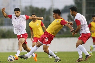 گرد و خاک شدید در تمرین تیم ملی فوتبال ایران