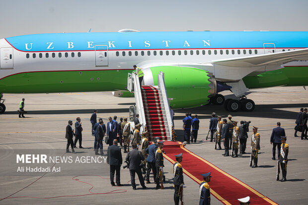 Uzbekistan President arrives in Tehran