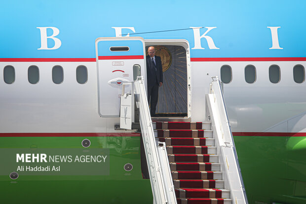 Uzbekistan President arrives in Tehran